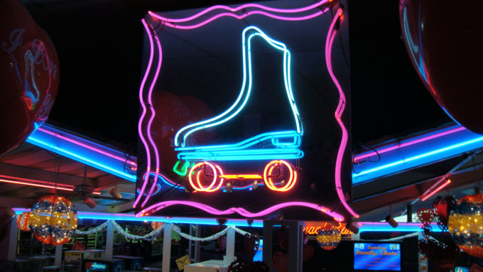 Neon Skate Sign